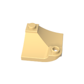 Gobricks,Brick Curved, Internal, 1 x 3 x 3 with 1/3 Inverted Cutout,GDS-90297,73682